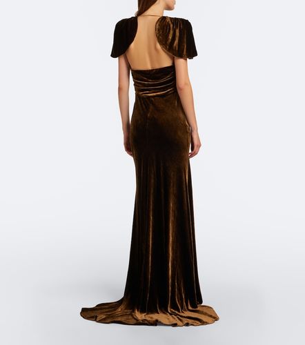 Robe longue Charisse en velours - Ralph Lauren Collection - Modalova