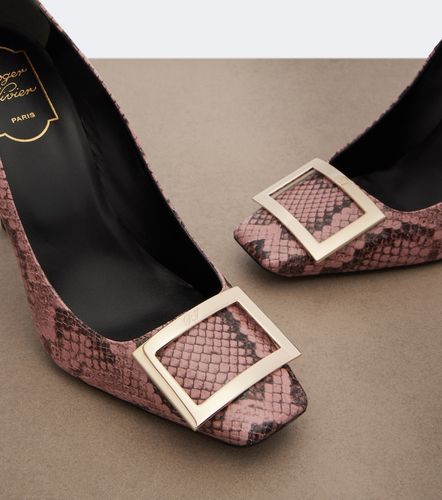 Escarpins Trompette en cuir façon serpent - Roger Vivier - Modalova