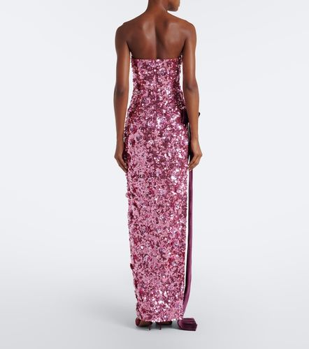 Retrofête Robe longue bustier Sylpha à sequins - Retrofete - Modalova