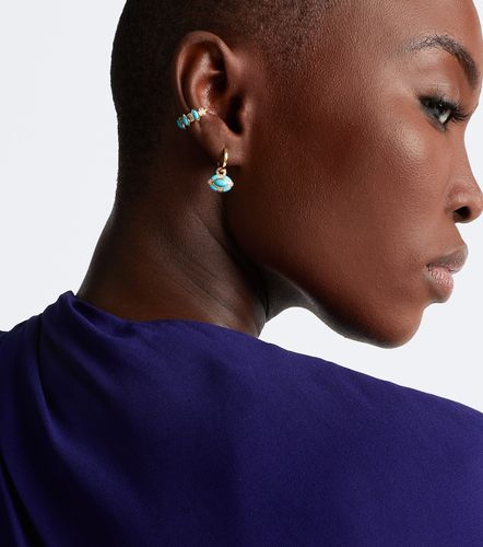 Boucle d'oreille unique Riviera en or 18 ct, turquoise et diamants - Shay Jewelry - Modalova