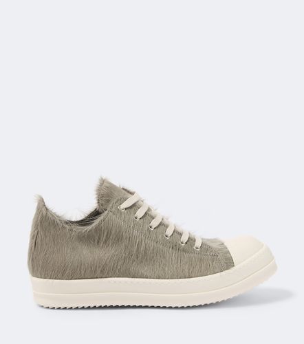 Baskets Low Sneaks en cuir façon poulain - Rick Owens - Modalova