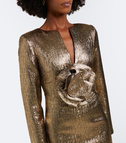 Robe longue en cloqué à appliqués - Roland Mouret - Modalova