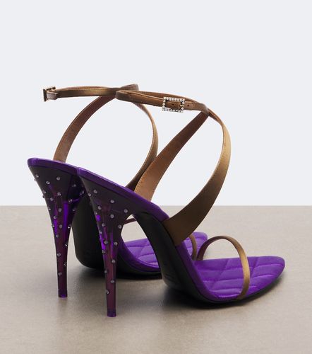 Sandales Ivresse en satin à ornements - Saint Laurent - Modalova
