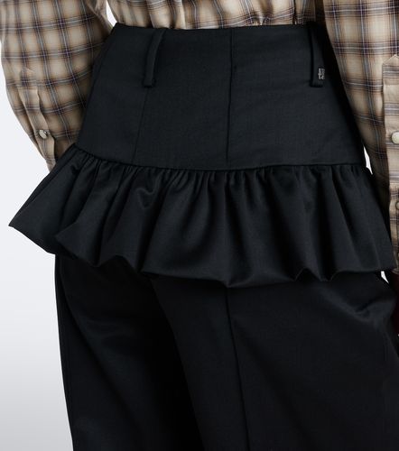 Ganni Pantalon droit à volants - Ganni - Modalova