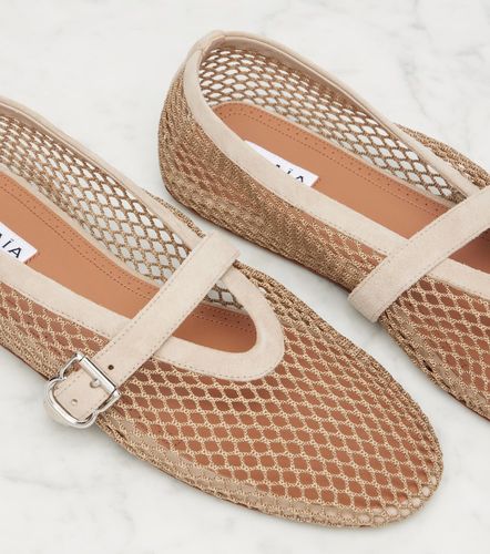 Alaïa Ballerines en résille et daim - Alaia - Modalova