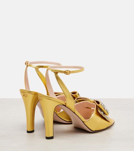 Sandales Bowow 95 en cuir métalisé - Valentino Garavani - Modalova