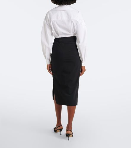 Jupe midi en laine mélangée - Carolina Herrera - Modalova