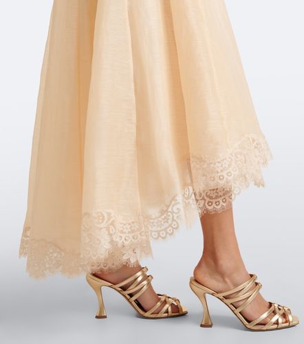 Robe de cocktail Ascent Flutter en lin et soie - Zimmermann - Modalova
