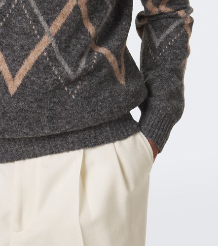 Pull en alpaga, cachemire et laine mélangés - Brunello Cucinelli - Modalova
