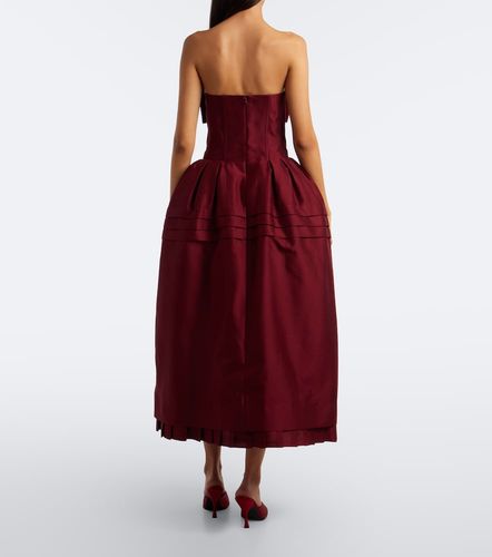 Robe bustier en laine et soie mélangés - Shushu/Tong - Modalova