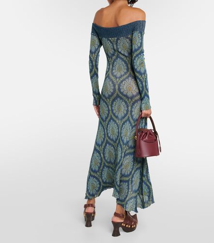 Robe midi à imprimé et épaules dénudées - Etro - Modalova