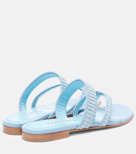 Mules Susara en raphia - Manolo Blahnik - Modalova