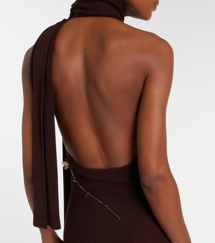 Robe longue Stem en maille à fleurs - Aya Muse - Modalova