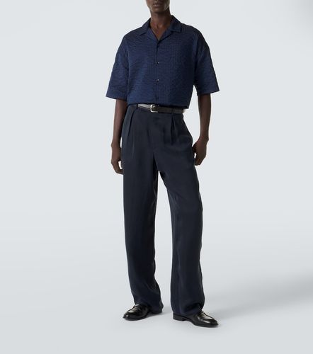 Pantalon ample en satin - Giorgio Armani - Modalova
