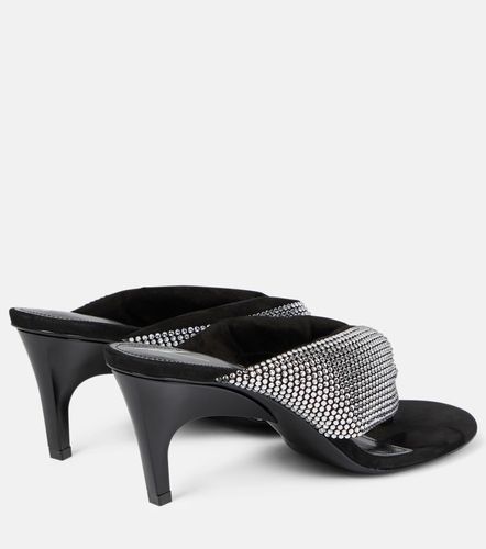 Mules Rem en satin à cristaux - The Attico - Modalova