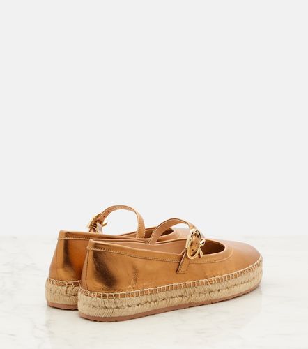 Espadrilles Elda en cuir métallisé - Gianvito Rossi - Modalova