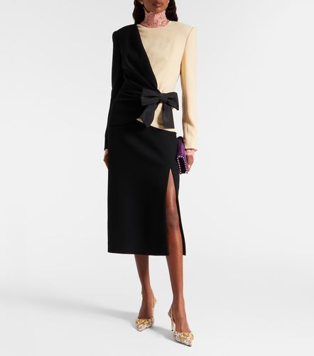 Robe midi en laine vierge et soie - Valentino Garavani - Modalova