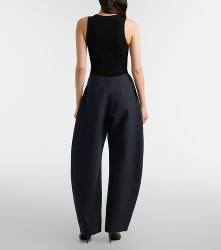 Alaïa Pantalon barrel Round en laine - Alaia - Modalova