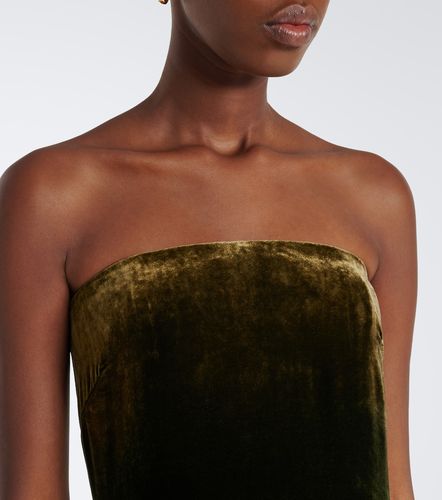 Robe longue bustier en velours - Ralph Lauren Collection - Modalova