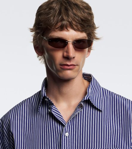Lunettes de soleil ovales D-Frame Nano - Balenciaga - Modalova