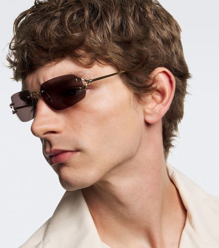 Lunettes de soleil rectangulaires Signature C - Cartier Eyewear Collection - Modalova