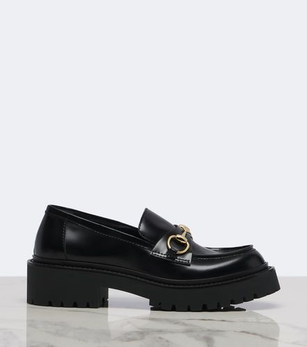 Mocassins Rhody Horsebit à plateau en cuir - Gucci - Modalova