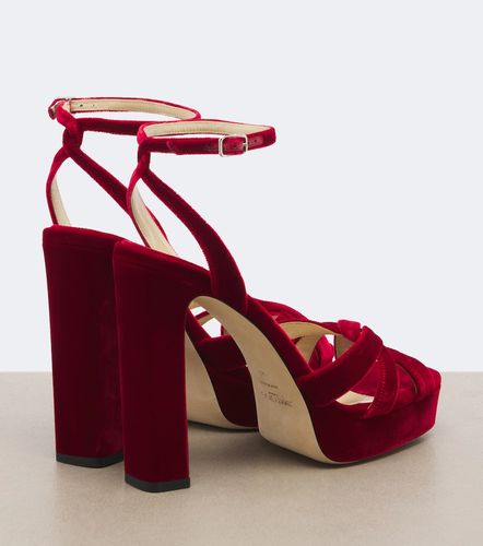 Sandales Kove à plateau en velours - Jimmy Choo - Modalova