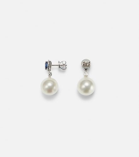 Boucles d'oreilles Romance en or blanc 18 ct, saphirs, diamants et perles - Bucherer Fine Jewellery - Modalova