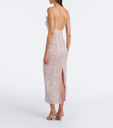 Robe nuisette en dentelle à sequins - Alessandra Rich - Modalova