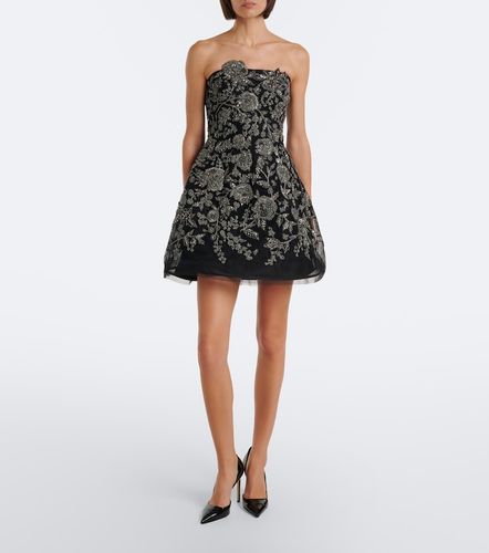 Robe bustier à ornements floraux - Carolina Herrera - Modalova