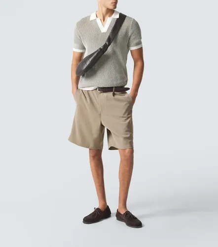 Polo Horton en maille de coton au crochet - Orlebar Brown - Modalova