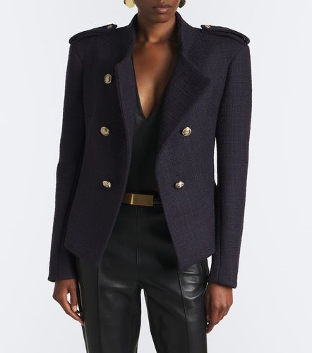 Veste en tweed de laine mélangée - Balmain - Modalova