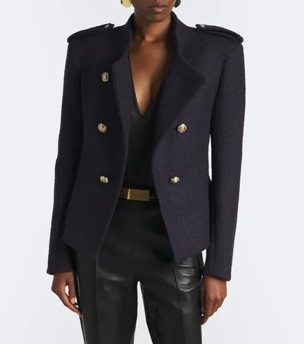 Veste en tweed de laine mélangée - Balmain - Modalova