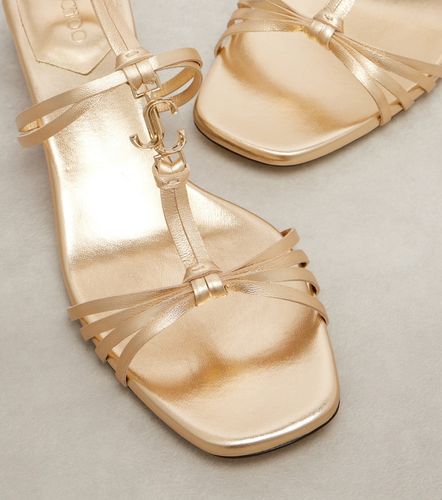Sandales Frann 35 en cuir métallisé - Jimmy Choo - Modalova