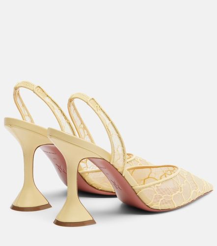 Escarpins slingback Holli en dentelle - Amina Muaddi - Modalova