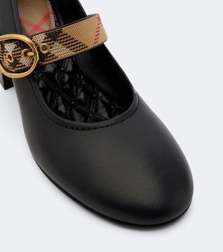 Escarpins Robin en cuir Check - Burberry - Modalova