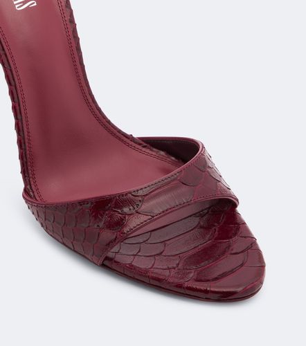 Mules Lidia en cuir façon serpent - Paris Texas - Modalova