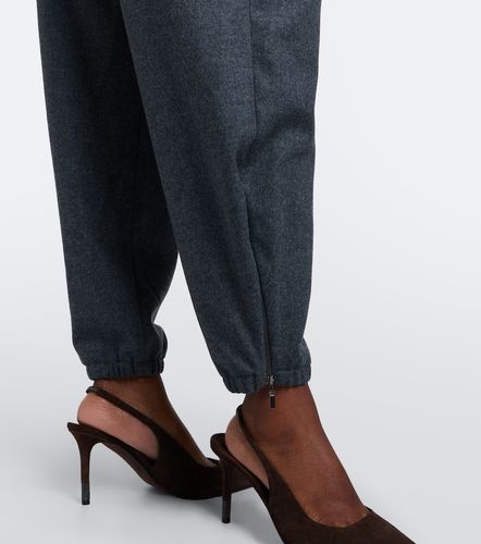 Pantalon fuselé en laine et cachemire - Brunello Cucinelli - Modalova