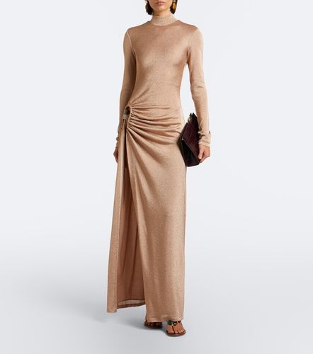 Robe longue en lamé à ornements - Christopher Esber - Modalova
