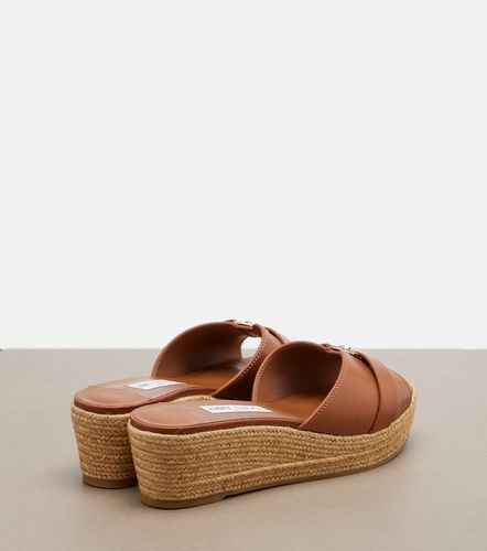 Mules compensées Leda en cuir - Jimmy Choo - Modalova