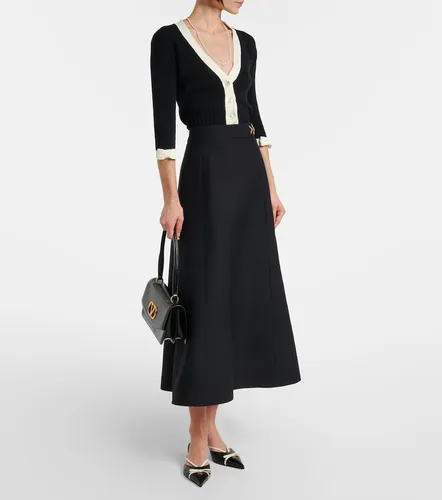 Jupe midi VGold Crêpe Couture - Valentino Garavani - Modalova