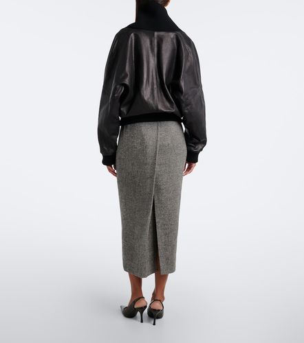 Jupe midi en laine et cachemire - Magda Butrym - Modalova