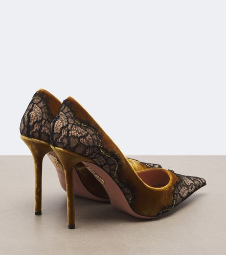 Escarpins Meadow en velours à dentelle - Aquazzura - Modalova