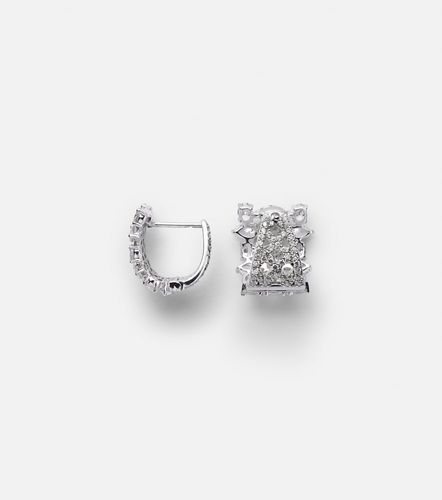 Boucles d'oreilles Art Deco en or blanc 18 ct et diamants - Kamyen - Modalova