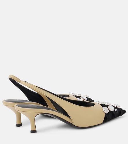 Escarpins slingback Fiona 50 en cuir à ornements - The Attico - Modalova