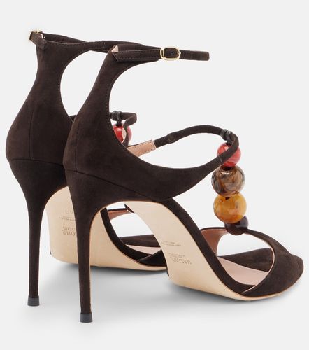 Sandales Lena en daim à perles - Malone Souliers - Modalova