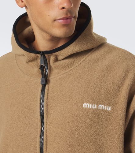 Miu Miu Veste à capuche en polaire - Miu Miu - Modalova