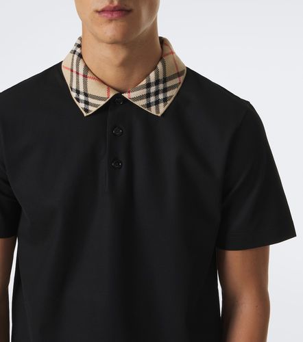 Polo Check en coton - Burberry - Modalova