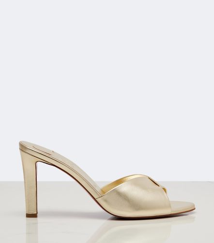 Mules Fanny en cuir métallisé - Christian Louboutin - Modalova