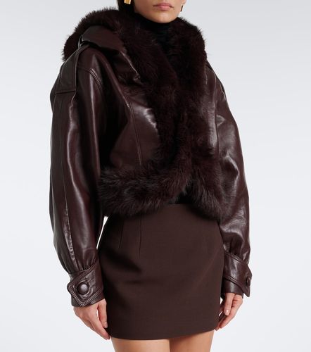 Retrofête Veste courte Jia en cuir - Retrofete - Modalova